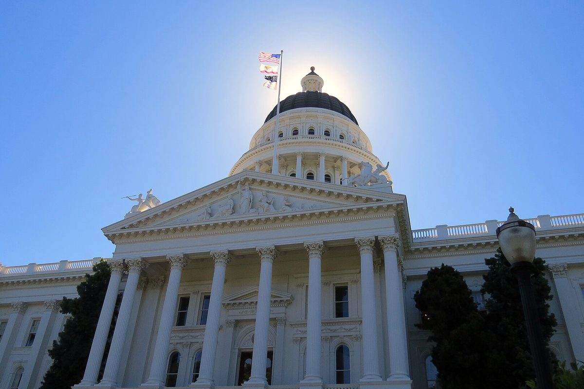 California State Capitol in Sacramento on a sunny day