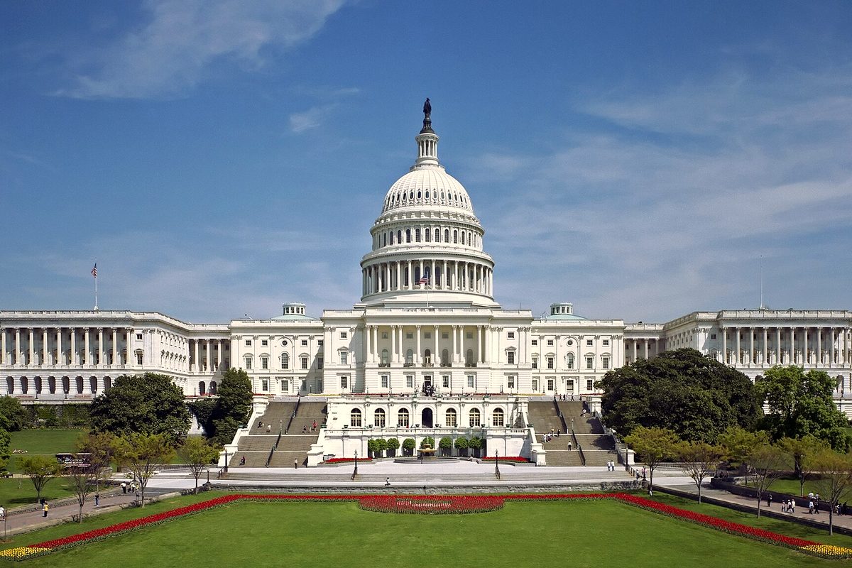 West front of the U.S. Capitol in Washington, D.C.
